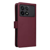 For Redmi K70 / K70 Pro BETOPNICE BN-005 2 in 1 Detachable Imitate Genuine Leather Phone Case(Wine Red)
