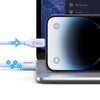 USAMS US-SJ618 2.4A USB to 8 Pin Silicone Data Cable, Length: 1m(Blue)
