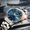 JIN SHI DUN 8813 Fashion Waterproof Luminous Automatic Mechanical Watch, Style:Men(Silver Gold Black)