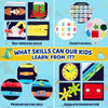 Toddler Montessori Busy Board DIY Children Sensory Early Learning Educational Toy(3 Pages)