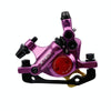 ZOOM HB100 Mountain Bike Hydraulic Brake Caliper Folding Bike Cable Pull Hydraulic Disc Brake Caliper, Style:Front(Purple)