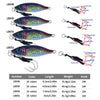 10colors /Set HENGJIA Iron Plate Lead Fish Dummy Bait Slow Cranking Sea Fishing Lures, Model: 60g