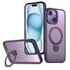 For iPhone 15 Plus Wing Series Gen2 MagSafe Metal Ring Holder Phone Case(Dark Purple)