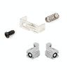 For Switch JoyCon Handle Metal Lock Replacement Parts, Spec:5 in 1 Lock Set Silver