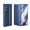 For Samsung Galaxy Z Fold6 Integrated PC + PU Phone Case with Pen / Pen Box(Blue)