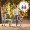 Dog Poop Bag Dispenser, Linen, Grey, Reflective, 10x5.5cm