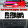 2pcs For Audi A2/A3/A8L Car Air Conditioning Control Switch Repair Sticker