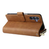 For Samsung Galaxy A16 5G 9-Card Slots Zipper Wallet Bag Leather Phone Case(Brown)