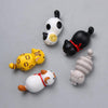 Cute Cartoon Cat 3D Fridge Magnet Mobile Phone Case Material(Gray Striped Cat)