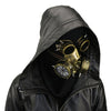 GM002 Halloween Dress Up Props Punk Style Gas Mask + Goggles Set(Gold)
