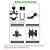 U-shaped Bolt Ball-Head Motorcycle Handlebar Multi-function Eight-jaw Aluminum Phone Navigation Holder Bracket, Width of Phone: 6.5-10.2cm &#160;