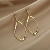 Twisted Rhombus Earrings Personality Exaggerated Earrings(Gold)