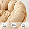 100x100cm Multifunctional Round Thickened Soft Hammock Cradle Cushion(Coffee)