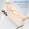 For Samsung Galaxy S23 Ultra 5G MagSafe Frosted Translucent TPU + PC Full Coverage Phone Case(Orange)