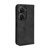 For ASUS Zenfone 10 / 9 Magnetic Buckle Retro Texture Leather Phone Case(Black)