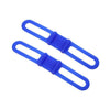 5 PCS Silicon Strap Mountain Road Bike Torch Phone Flashlight  Elastic Bandage Bicycle Light Mount Holder(Blue)