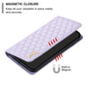 For Xiaomi Redmi K70 / K70 Pro Diamond Lattice Magnetic Leather Flip Phone Case(Purple)
