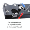 Adjustable Depth Woodworking Chamfering Planer, Specification: 45 Degree Flat Cutter Head