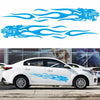 2 PCS/Set D-815 Flame Lion Pattern Car Modified Decorative Sticker(Blue)