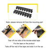 8pcs /Set Car Bumper Serrated Anti-collision Plate Decoration(Carbon Pattern)