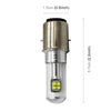 Motorcycle Headlights 750LM 6000K White H6/BA20D 40W 8-LED Bulbs, DC 12-24V
