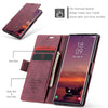 For Samsung Galaxy S25 Ultra 5G CaseMe 013 Multifunctional Horizontal Flip Leather Phone Case(Red)