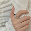 Light Luxury Cat Eye Stone Open Adjustable Ring, Specification:J2250
