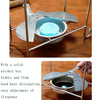 Stainless Steel Pot Rack Single Alcohol Dry Pot Skewers Shabu-Shabu, Style:With Cover