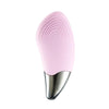 Ultrasonic Vibration Facial Cleansing Apparatus Multifunctional Electric Facial Washing Brush, Colour: Pink (With Heating Function)