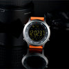 EX18 Smart Sports Watch FSTN Full View Screen Luminous Dial High Tensile TPU Strap, Support Steps Counting / Burned Calory / Calendar Date / Bluetooth 4.0 / Incoming Call Reminder / Low Battery Reminder(Orange)
