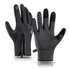 A045 Cycling Gloves Touch Screen Windproof Waterproof Sport Keep Warm Gloves, Size: XL(Gray)