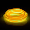 EL Cold Yellow Light Waterproof Flat Flexible Car Strip Light with Driver for Car Decoration, Length: 5m(Orange)
