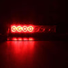 8W 800LM 8-LED Red Light 3-Modes Adjustable Angle Car Strobe Flash Dash Emergency Light Warning Lamp with Suckers, DC 12V