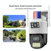 Dual Lens 2MP WiFi CCTV Security Camera - Outdoor PTZ IP Camera (UK Plug)
