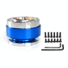 Universal 60mm Car Steering Wheel Quick Release HUB Racing Adapter Snap Off Boss Kit(Blue)