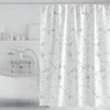 150x200cm Thickened Waterproof Moldproof Shower Curtain Simple Bathroom Hotel Curtain With Hooks(Marble)