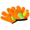 Outdoor Sports Toys Children Plush Sticky Ball Catching Gloves Set, Size:L