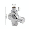 Stool Flush Valve Urinal Delay Valve Hand Press Flush Valve, Style:25 mm Alloy Large