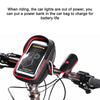 WHEEL UP Anti-splashing Touch Screen Bicycle Mobile Phone Bag Mountain Bike Front Beam Bag Riding Handlebar Bag, Style:Black