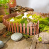 90cm Miniature Wooden Fence DIY Fairy Garden Mini Landscape Ornament(White)