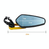 Electric Bike Motorcycle Modified Reversing Retro Rearview Handle Mirror All Aluminum Reflective Rearview Mirror(Blue)