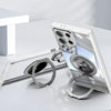 For Samsung Galaxy S25 Ultra 5G 360 Holder MagSafe Acrylic Hybrid TPU Phone Case(Frosted White)