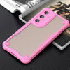 For Samsung Galaxy S24 5G Armor Glaze PC Hybrid TPU Phone Case(Pink)