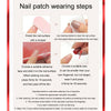 24pcs/box Handmade Nail Glitter Nail Jelly Glue Finished Patch, Color: BY1221(Wear Tool Bag)