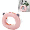 Wall-mounted Bathroom Wall Hanging Rack Creative Couple Suction Cup Toothbrush Shelf Holder(Pink)