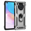 For Huawei nova 8i Shockproof TPU + PC Phone Case with 360 Degree Rotating Holder(Silver)