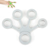 Silicone Finger Trainer Device Fan-shaped Pull Ring(Light Gray)
