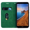 For Xiaomi Redmi 7A Frosted Business Magnetic Horizontal Flip PU Leather Case with Holder & Card Slot & Lanyard(Green)