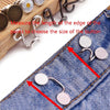 6 in 1 Nail-Free Detachable Button Jeans Waist Adjustment Buckle Set, Colour: 32mm (Gun Black)