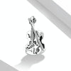 S925 Sterling Silver Retro Violin Beads DIY Bracelet Necklace Accessories